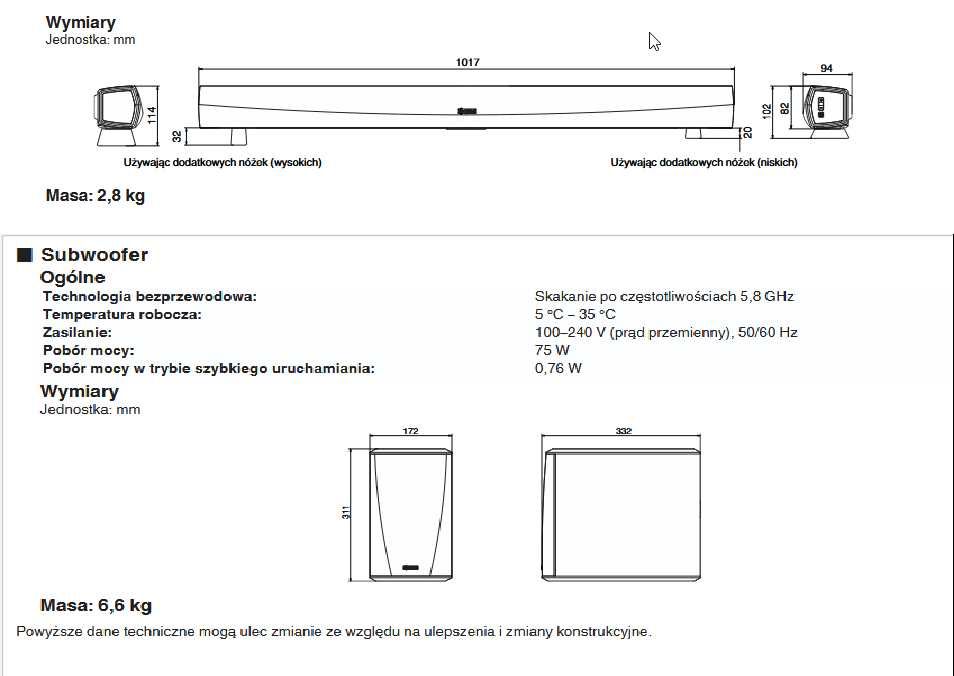 Heos (by DENON) - Home Cinema - Soundbar z bezprzewodowym subwooferem