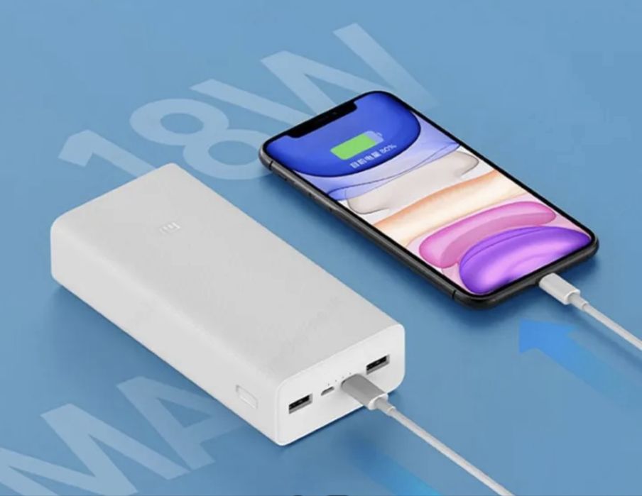 Аккумулятор повербанк Xiaomi Mi Power Bank 3 30000 mah, PB3018ZM