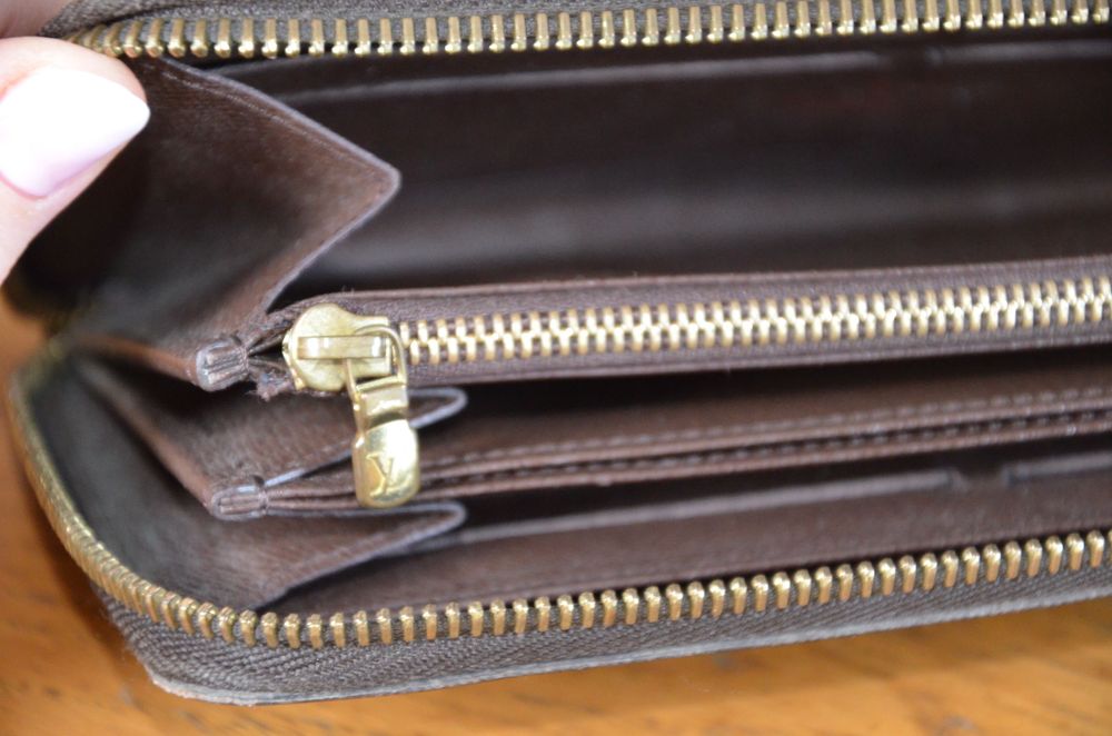louis vuitton  portfel pung brązowy