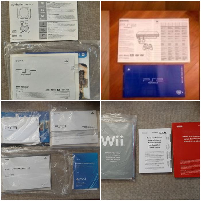 CAIXAS Playstation / Nintendo / XBOX / Manuais