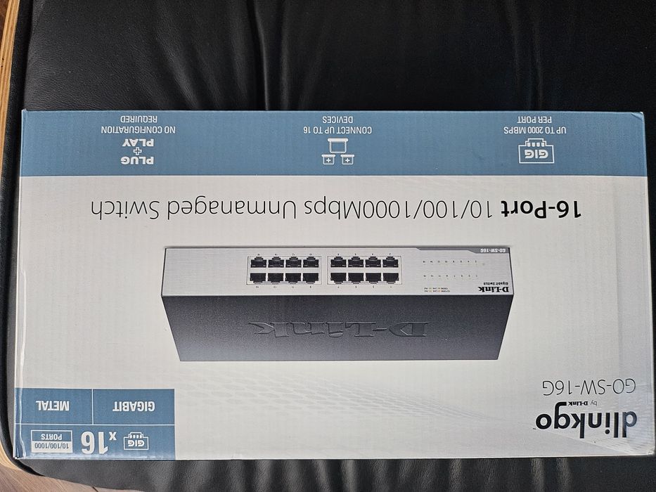 Switch D-Link GO-SW-16G przełącznik biurkowy 16-portowy