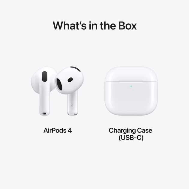 Навушники Apple AirPods (4-те покоління) (MXP63ZE/A)