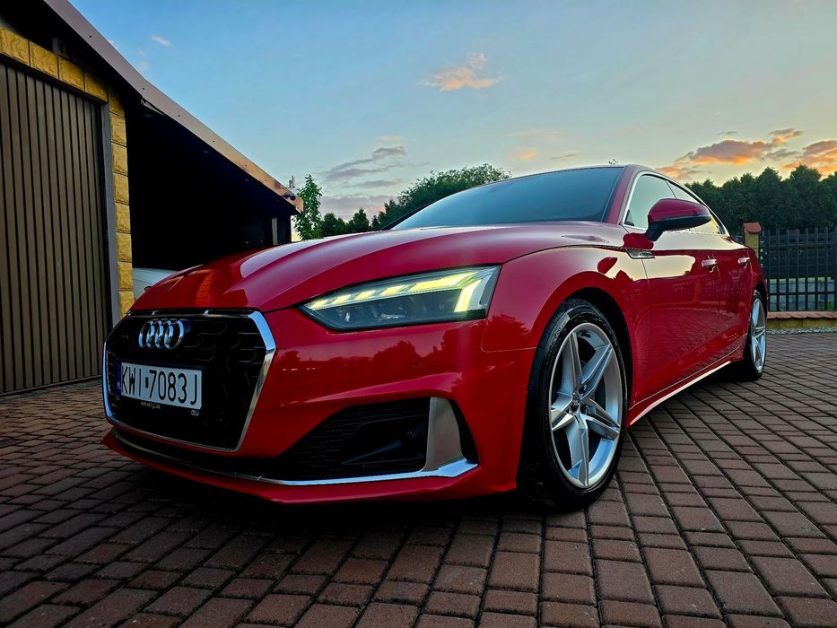 Audi A5 Sportback Salon PL, 2wł, B&O, Quattro, bezwypadkowy, matrix led