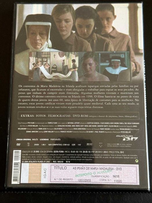 DVD do filme As irmãs de Maria Madalena