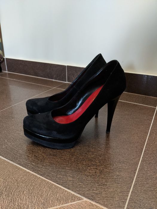 Туфлі замшеві чорні