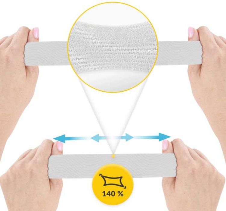 Taśma do kinesiotapingu 4FIZJO TEJPY PLASTRY Wodoodporna Tejpy TAPING