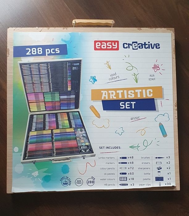 Zestaw plastyczny Easy Crestive 288szt