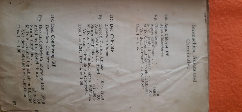 Przepisy do receptury aptecznej 1940r.