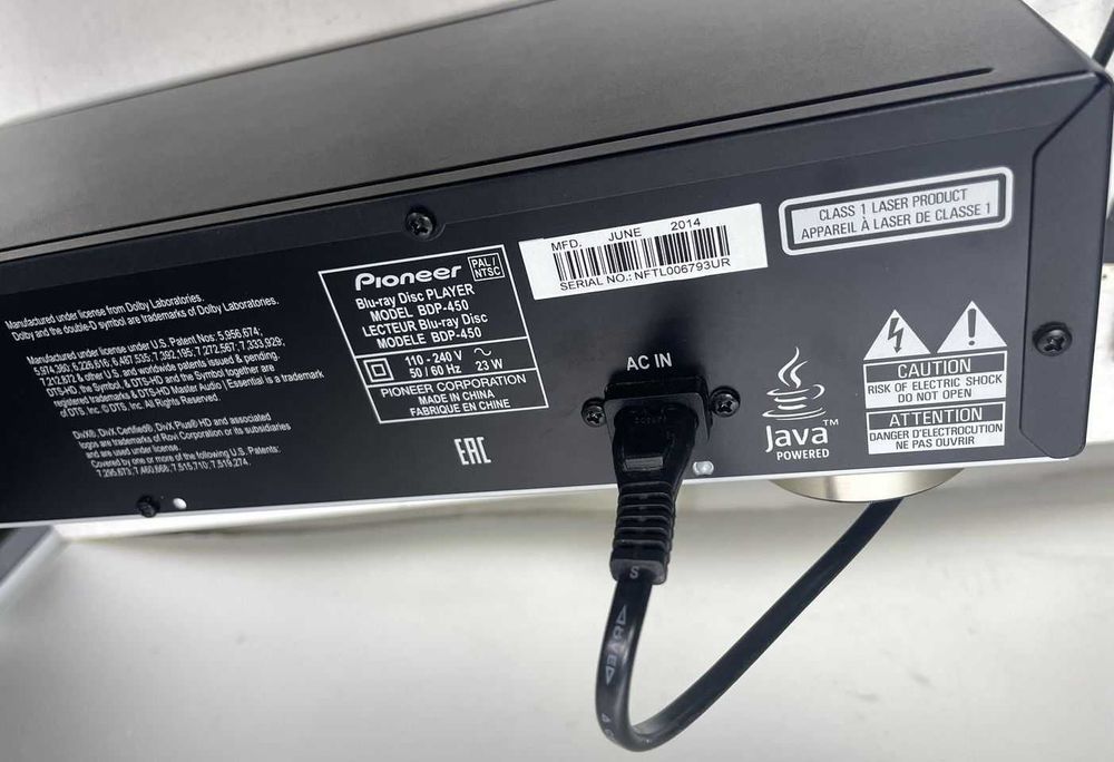 Pioneer BDP-450 Blu-ray проигрыватель 3D дисков Hi-Fi класса
