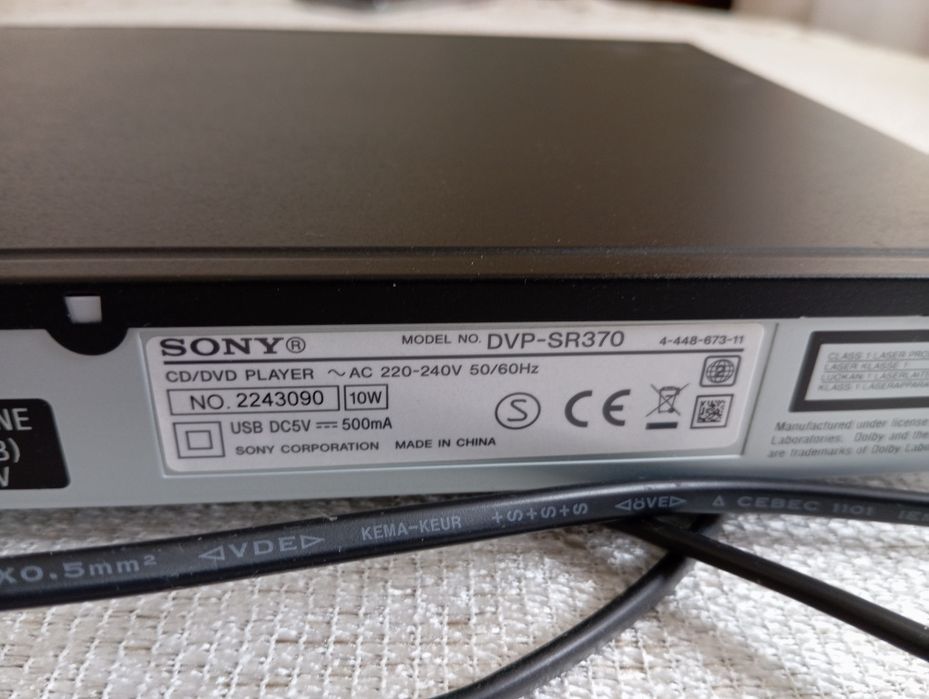 Odtwarzacz DVD sony