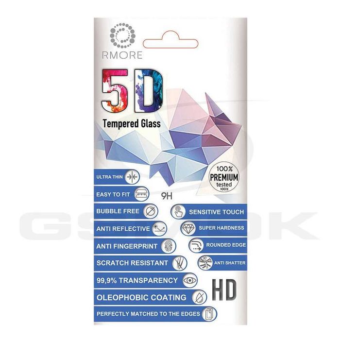 IPHONE 15 PLUS - Szkło Hartowane 0.3MM 5D Czarne Matowe NOWE
