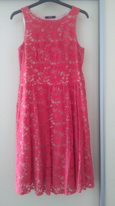 George 40sukienka koronka pomarańczowa