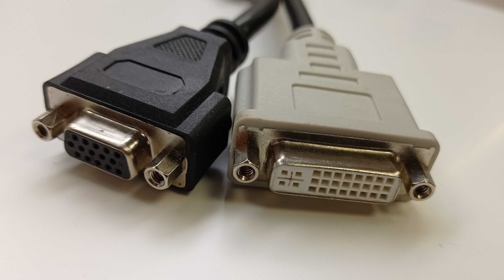 Перехідник dvi-i to dvi-d m/f + vga (f) , dvi to dvi+vga