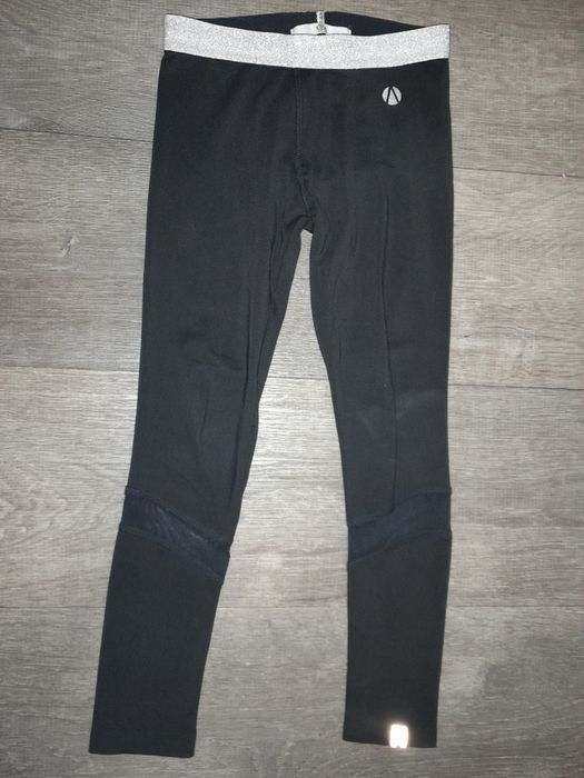 Спортивные лосины со вставками сетки на 4-5 лет