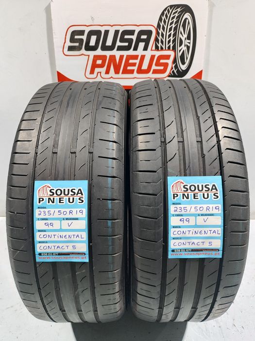 2 pneus semi novos 235-50R19 Continental - Oferta da entrega