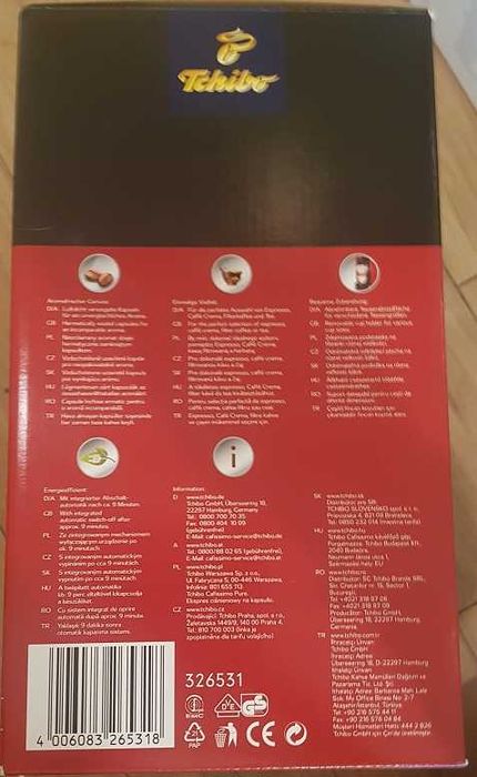 Tchibo Cafissimo PURE dostępne kolory - Czarny, Czerwony