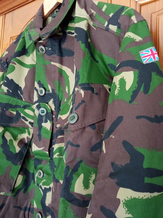 Casaco militar camuflagem DPM Woodland Ripstop Exército Britânico NATO
