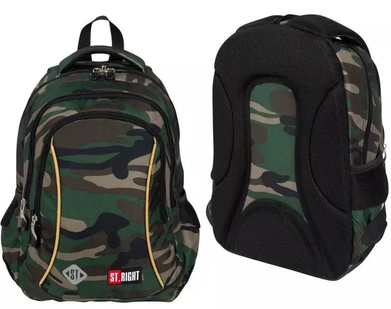 Plecak 3-komorowy St.Right, moro. St. Majewski