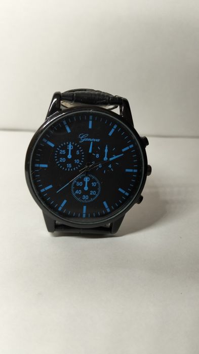 Relógio Masculino Geneva Preto e azul