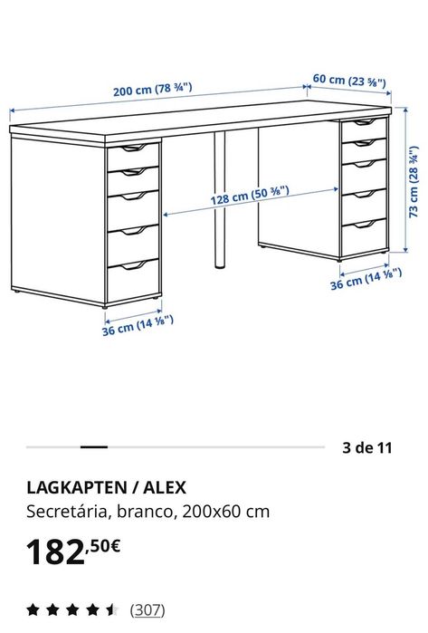Mesa/Secretária IKEA