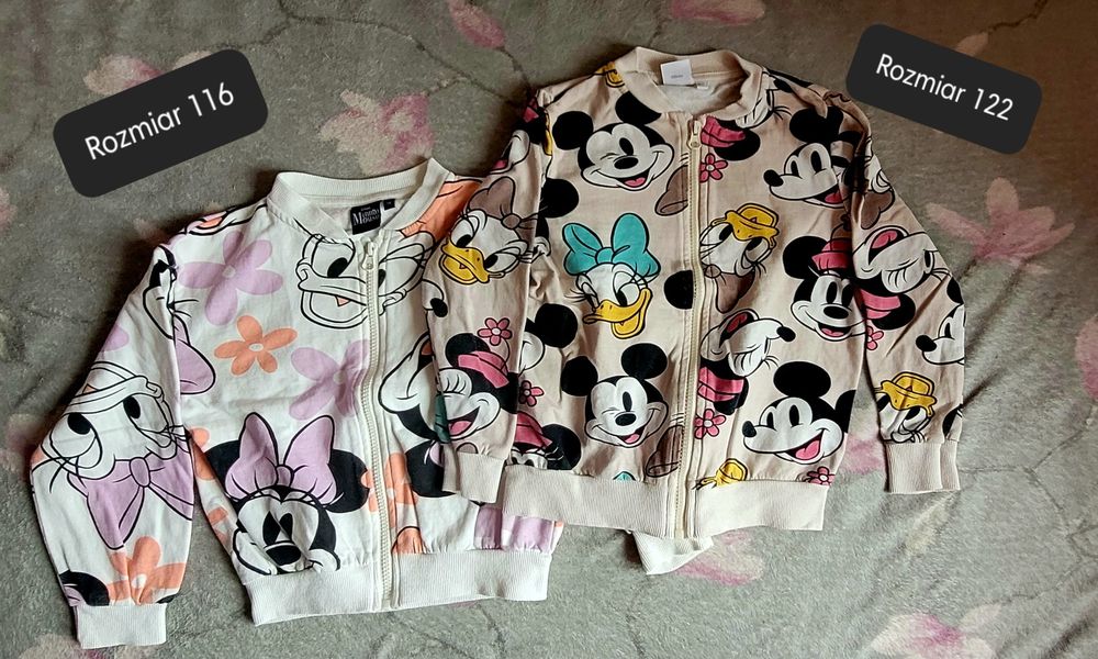 Bluzy bomberki myszka minnie rozmiar 116 i 122