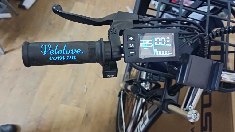 Электровелосипед Crosser 26" 600W 48V 20A/h, доп сиденье, диск тормоза, пробег 50 км/ 1 заряд