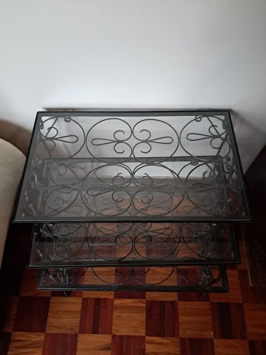 Conjunto 3 mesas de apoio