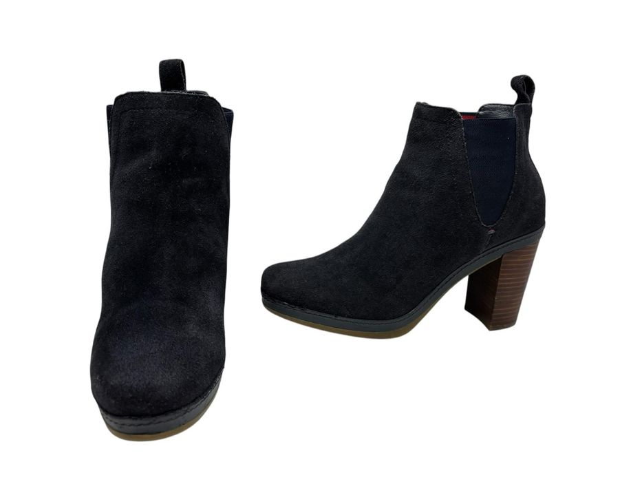 Botki skorzane Tommy Hilfiger rozmiar 40