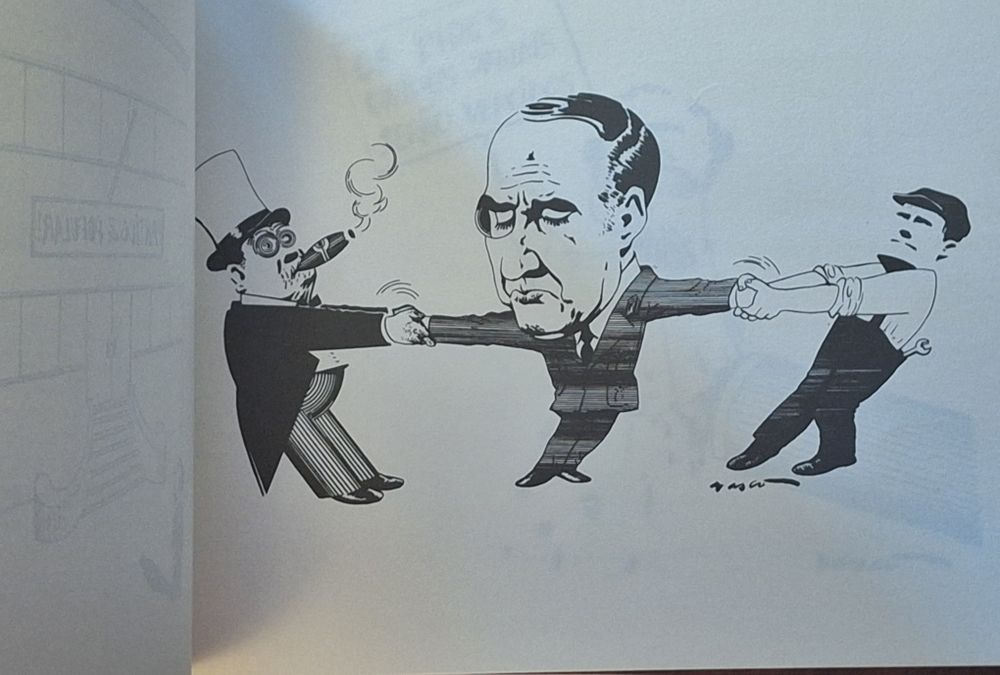 Livro desenhos satíricos políticos 1974