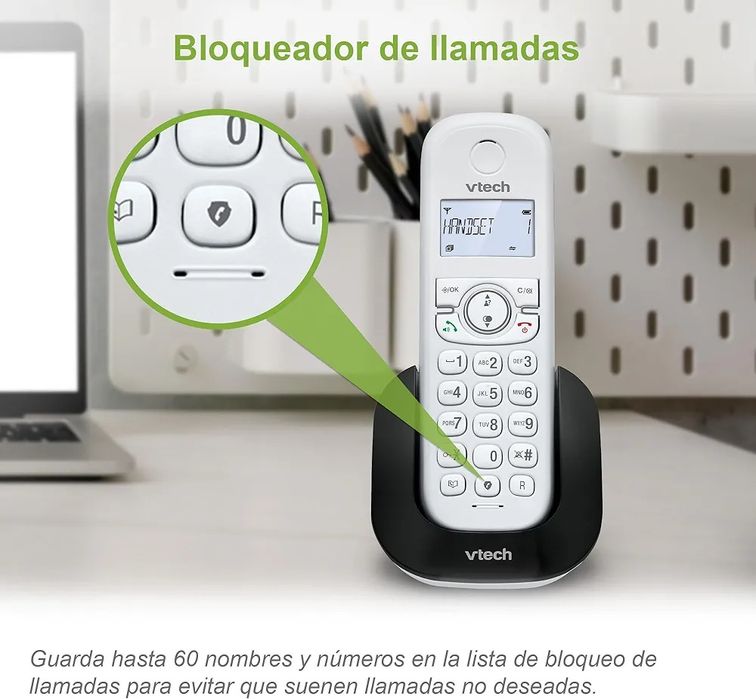 VTech CS1500 Bezprzewodowy telefon DECT, z podwójnym ładowaniem Telefo