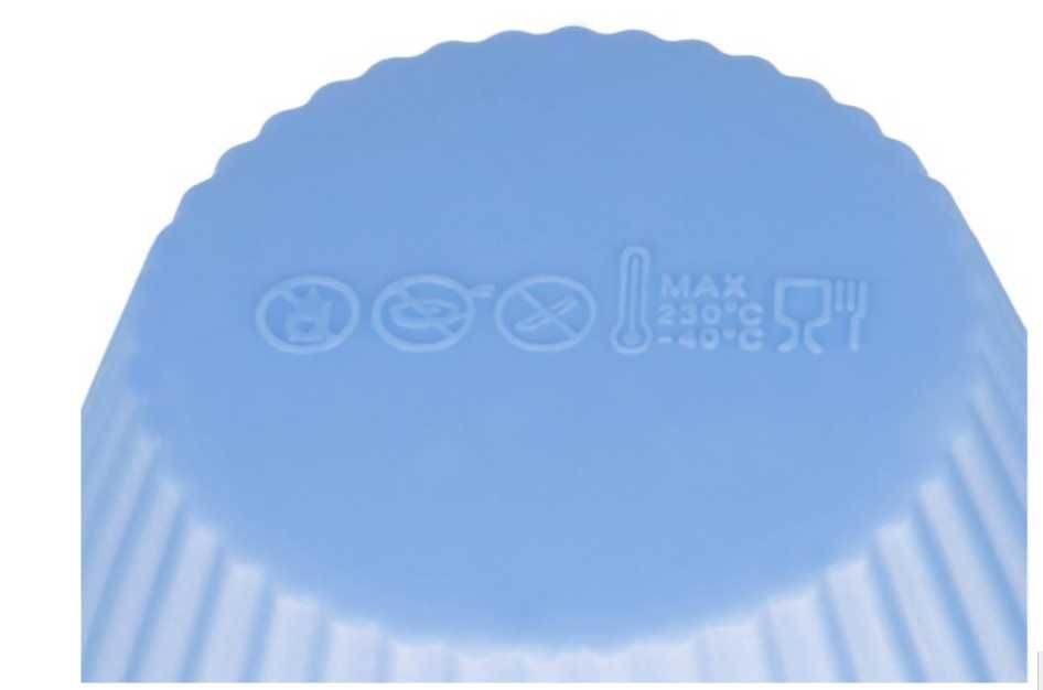 Forma do pieczenia muffinek babeczki blacha + 12 silikonowych foremek