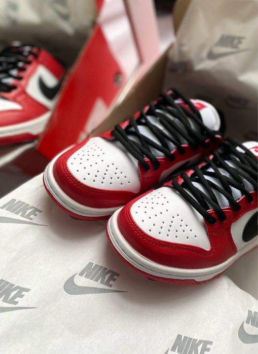 Buty Nike Air Jordan Dunk low Red 36-40 damskie trampki