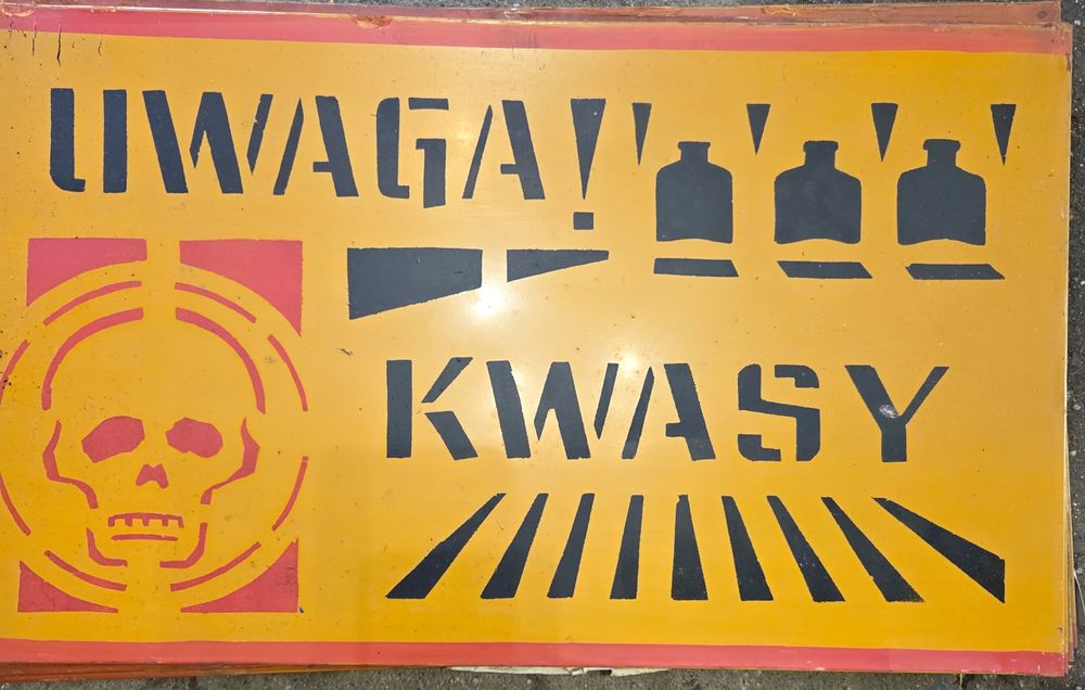 Tablica BHP z czasów PRL cena za 1 szt