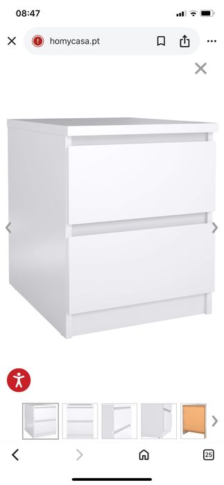 mesa de cabeceira  lacada