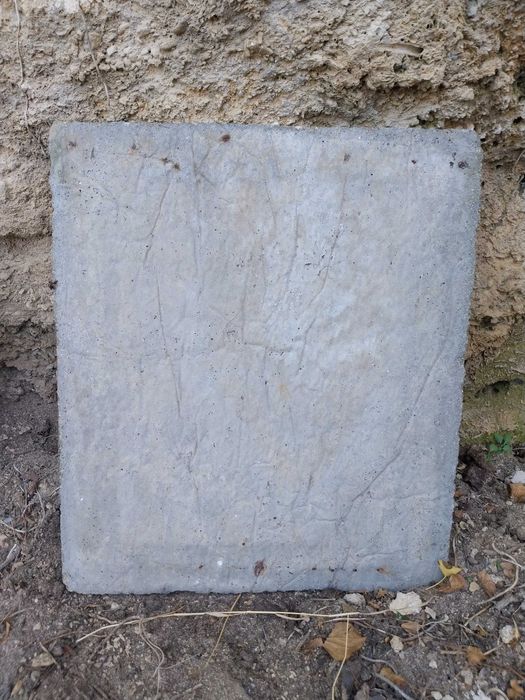 Tampa em cimento para caixa cúbica com aro