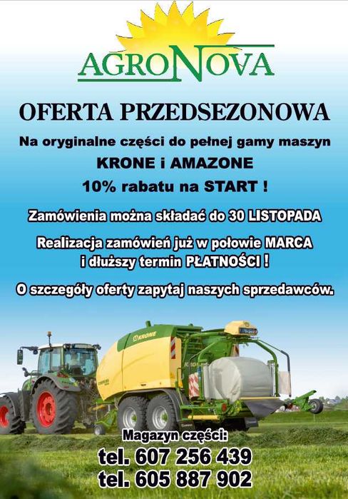 Skrobak rotora Krone MX ZX