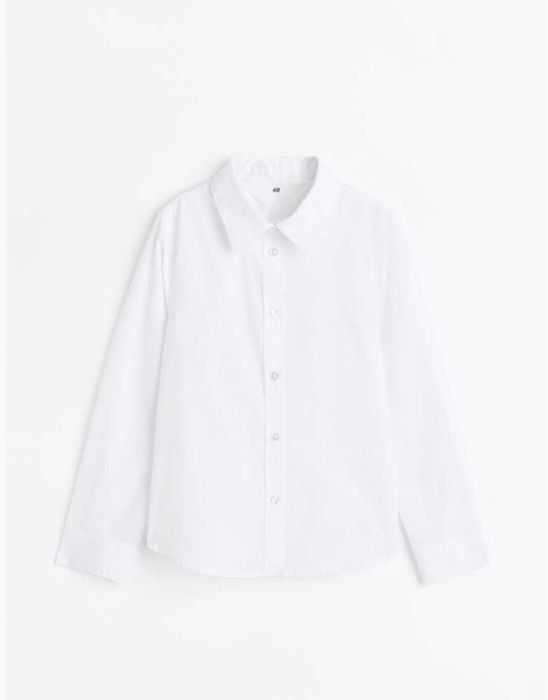 Біла шкільна сорочка для дівчинки від h&m ріст від 122 до 158 см