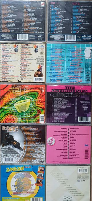 Zestaw płyt CD składanki dance