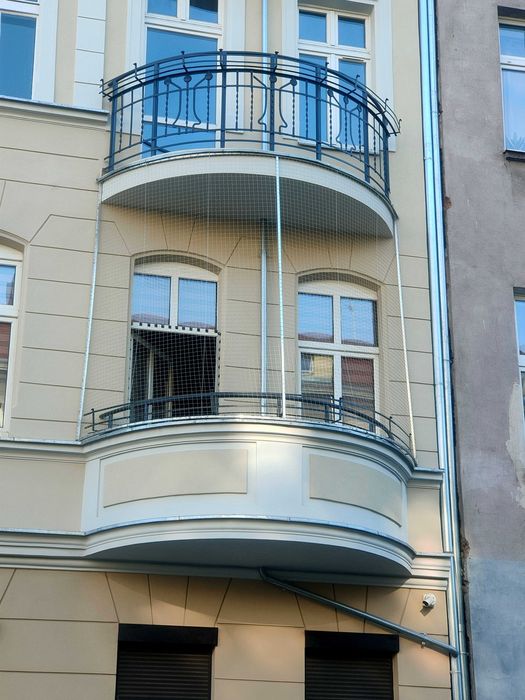 Siatka dla kota, siatka na balkon, taras, przed gołębiami, moskitiery