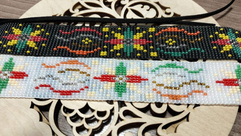 Чокер з бісеру "Різдвяний"