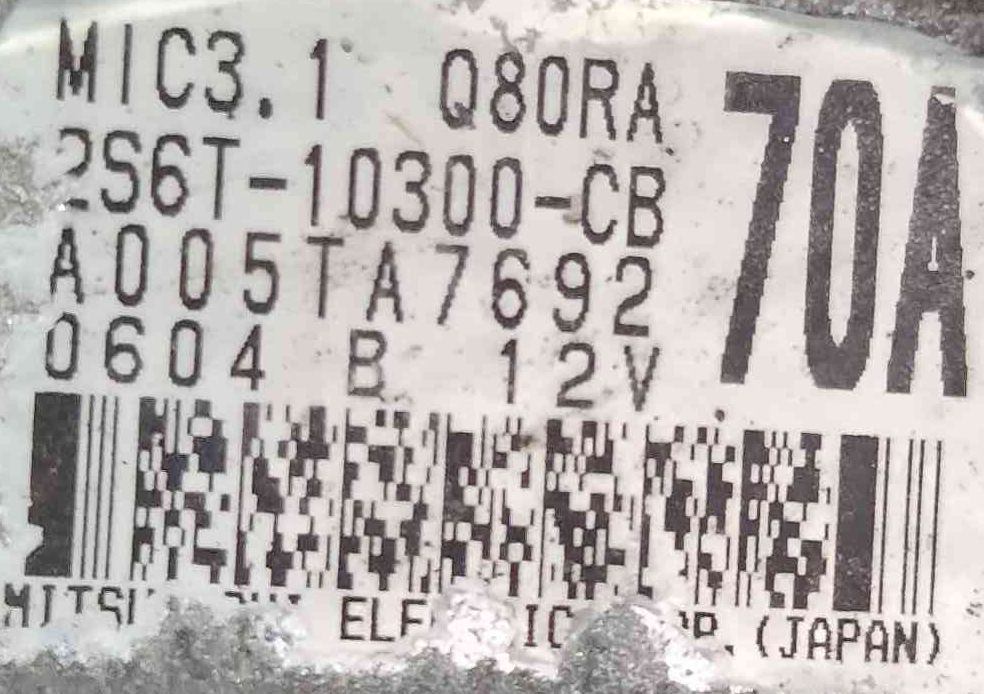 Alternador FORD FIESTA V (JH_, JD_) ano 2002