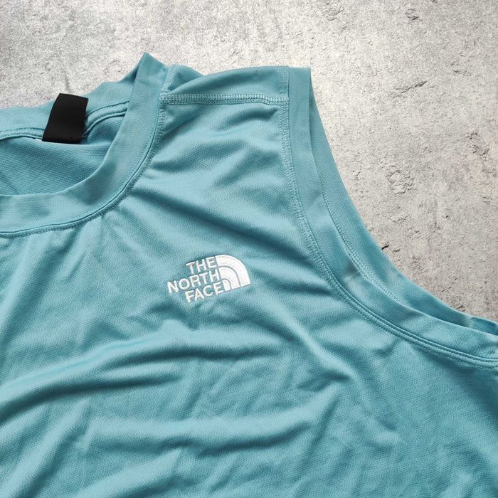 MĘSKA Koszulka PREMIUM Trekking TNF Haft Góry bez Rękaw The North Face