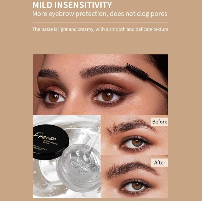 Żel do modelowania brwi – transparentny żel do brwi