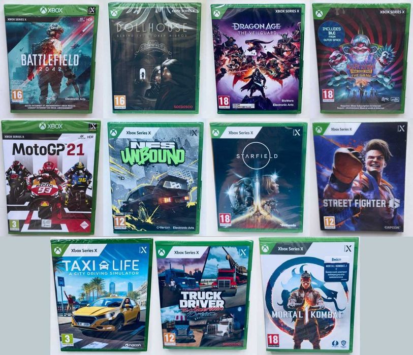 Диски XBOX Series X / XBOX One, XBOX Series X, XBOX One, XBOX One / XBOX 360