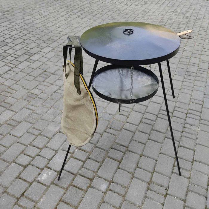 Сковорода з диска 50 см, 40см, 60см.  Диск на вогонь на довгих ніжках