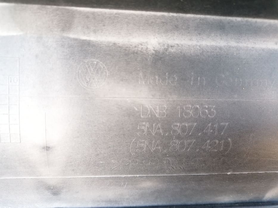 Vw Tiguan II 2 15- zderzak tył tylny dokładka spojler
