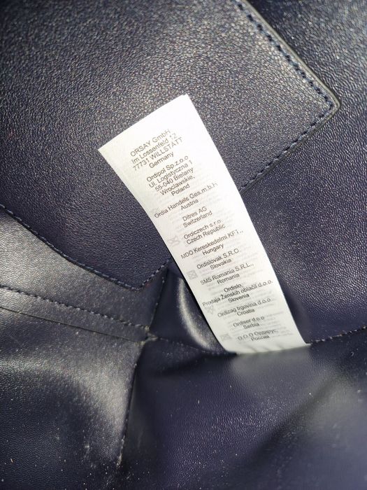 Granatowa torba shopperka