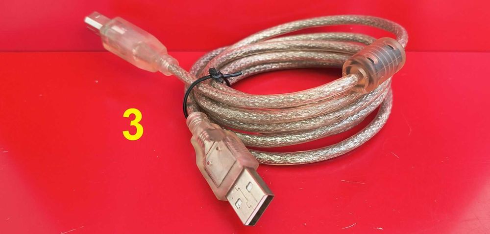 Кабель USB 2.0 AM/BM 3 и 1,8 метра новый экранированный