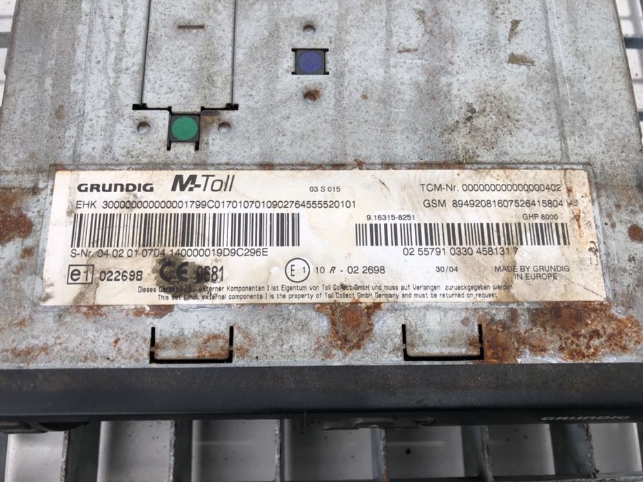 TACHOGRAF MAN TGA 9163158251 REJESTRATOR DROGI, CYFROWY