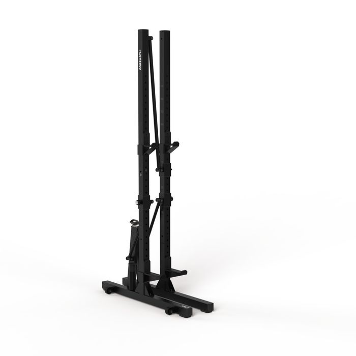 Rack de Musculação Dobrável/Retrátil Agachamentos, Banco e Elevações